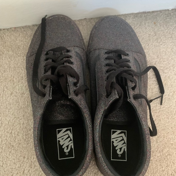 Black sparkle vans size 11.5 - Picture 3 of 4